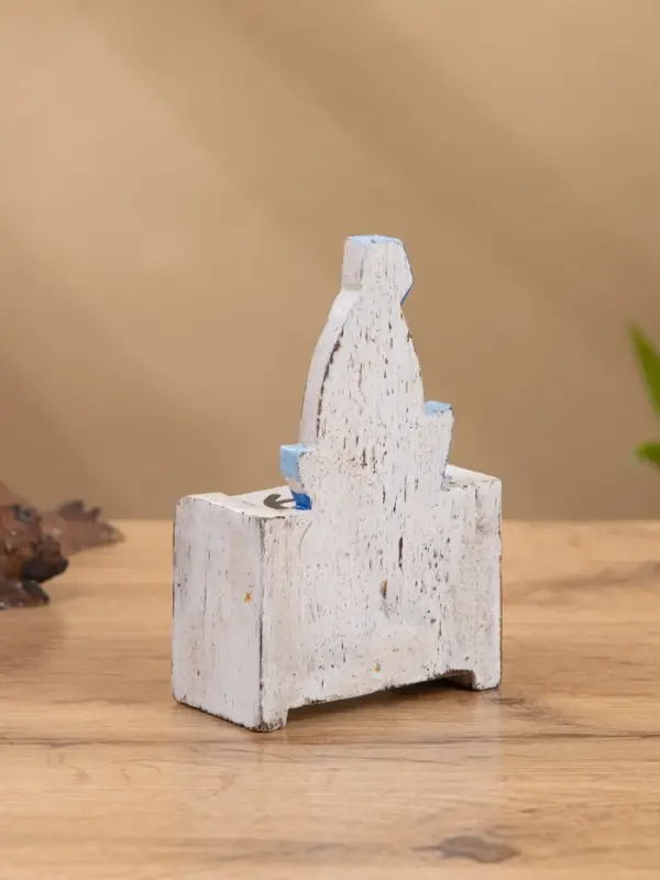 Календарь настольный "Парусник" дерево 7х4х11 см синий