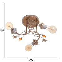 Люстра "Дикс" бп 3х40Вт Е27 Золото МОДЕЛЬ: 2612366 Люстра "Дикс" бп 3х40Вт Е27 Золото МОДЕЛЬ: 2612366