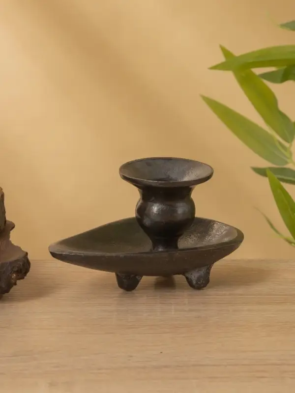 Подсвечник "Средневековье" алюминий 12х9х7,5 см