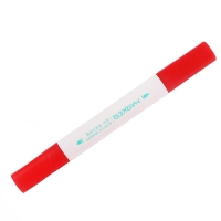 Набор акриловых маркеров 18 цветов в пластиковом кейсе, двусторонние