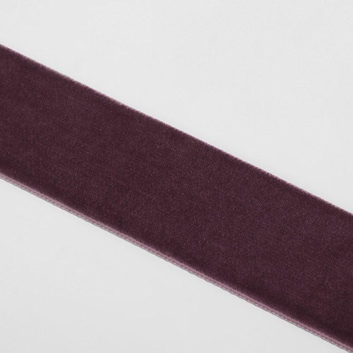 Лента бархатная, 25 мм, 18 ± 1 м, цвет ежевичный №199 Лента бархатная, 25 мм, 18 ± 1 м, цвет ежевичный №199