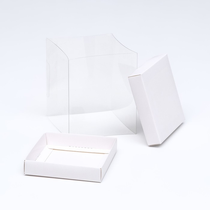 Коробка с PVC Мини 10 X 10 X 12 см "Белый"