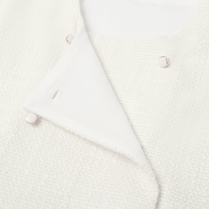 Жилетка для девочки, MINAKU :Party Dress, цвет белый, рост 128 см Жилетка для девочки, MINAKU :Party Dress, цвет белый, рост 128 см