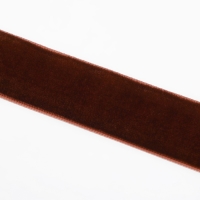 Лента бархатная, 25 мм, 18±1 м, коричневая №119 Лента бархатная, 25 мм, 18±1 м, коричневая №119
