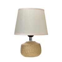 Настольная лампа с абажуром RISALUX &laquo;Капли дождя&raquo;, 1&times;40 Вт, Е27, золото, 17.5&times;17.5&times;23.5 см