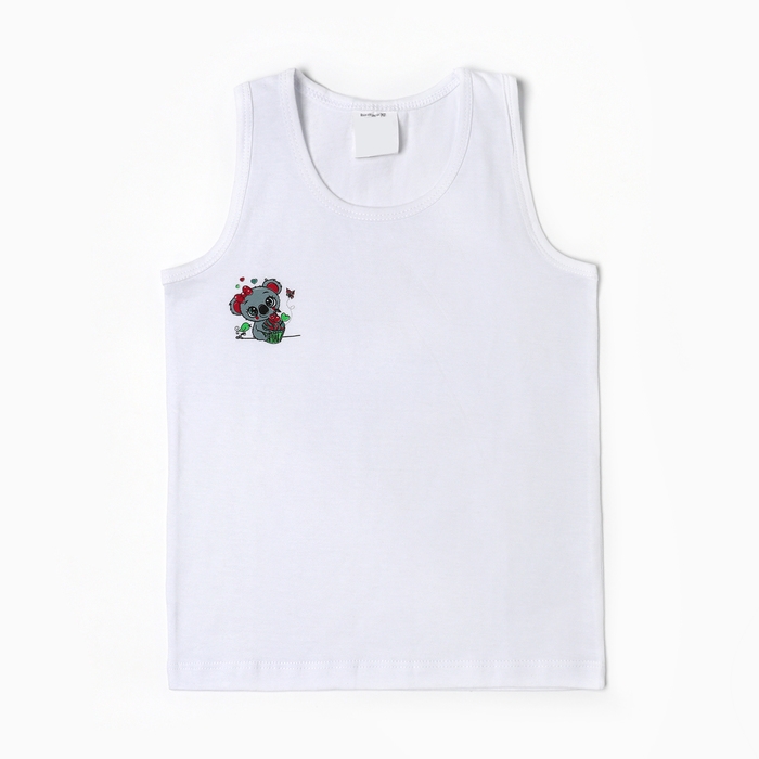 Майка для девочки, цвет микс/принт, рост 86 см (1 г) Майка для девочки, цвет микс/принт, рост 86 см (1 г)