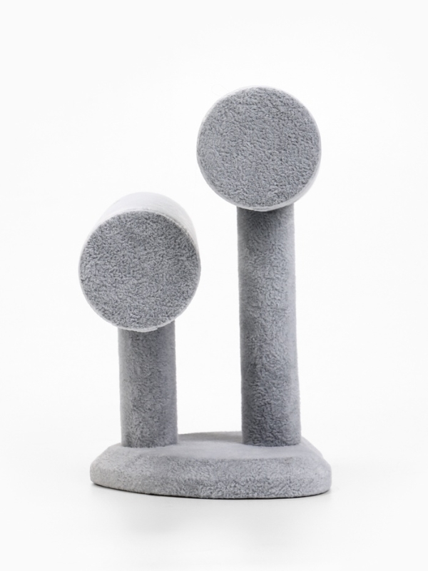 Подставка для часов, браслетов, двухуровневая, сердце, 26&times;11&times;18 см, d=5 см, цвет серый