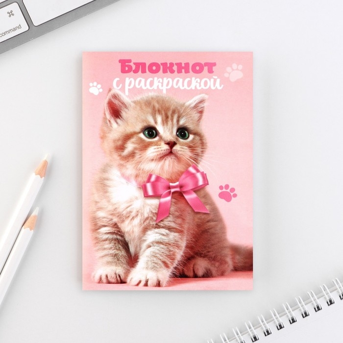 Набор блокнот А6, 32 листа и волшебная ручка &laquo;8 марта: Котенок&raquo;
