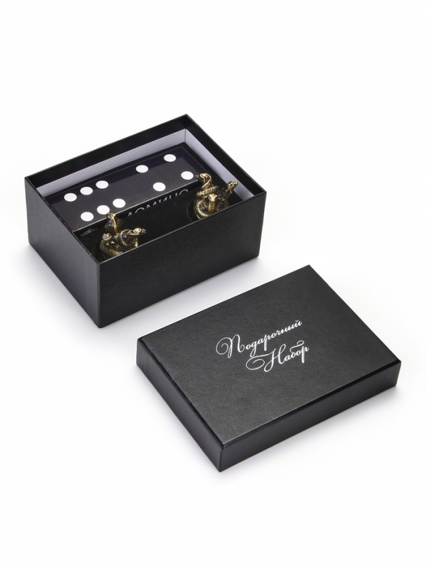 Набор подарочный 3 в 1: Набор подарочный 3 в 1: "Игроку" 2 рюмки по 30 мл, домино