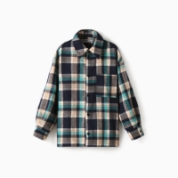 Рубашка для мальчика в клетку KAFTAN, р. 34 (122-128 см), синий Рубашка для мальчика в клетку KAFTAN, р. 34 (122-128 см), синий