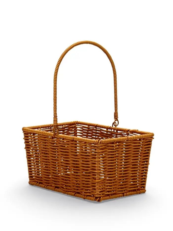 Набор корзин 2 шт 23х11х13  26х17х15 см ручка h=18/18 см металл каркас