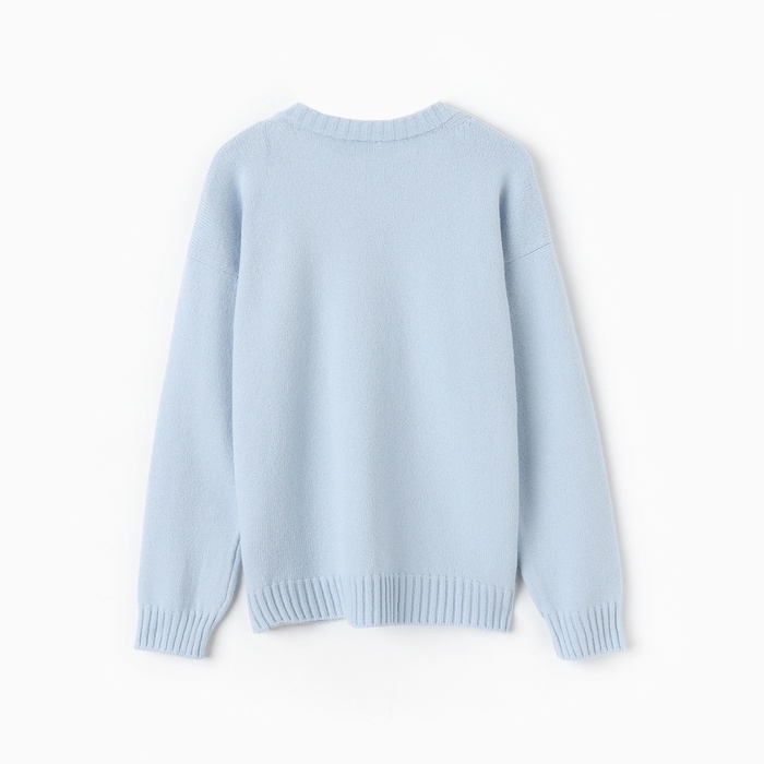 Джемпер женский MINAKU: Knitwear collection, цвет светло-голубой р-р 50-52