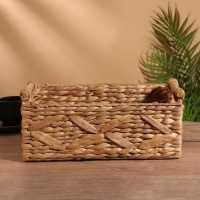 Корзина плетеная 35x20x15 см, водный гиацинт