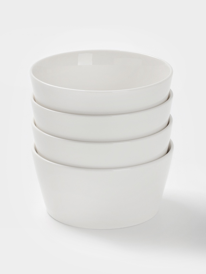 Набор салатников 4 шт 12х6 см Magistro "White Snow" 380 мл