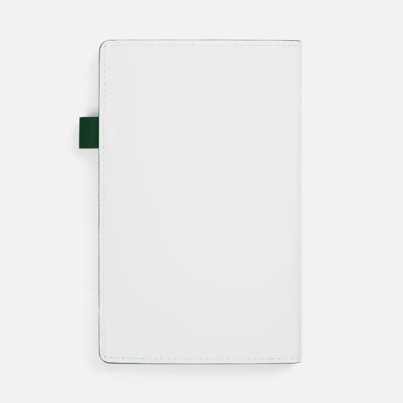 Ежедневник White Shall, недатированный, бело-зеленый