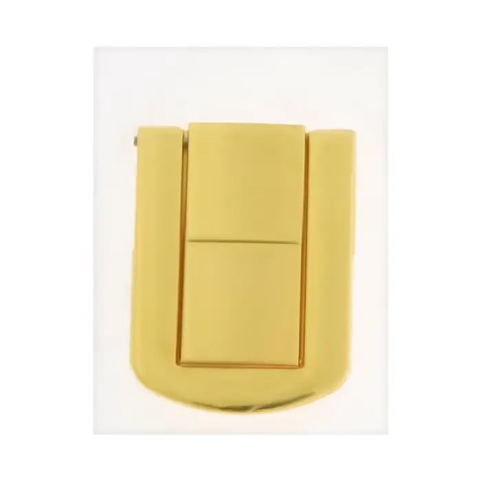 Замок-защелка на ящик ZM01, 4.3&times;3.2 см, цвет золото