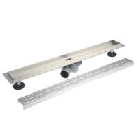 Трап линейный AFLORN AF20207-70, 700х70 мм, c флaнцeм своб. вращения 360&deg;, нерж. сталь