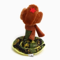 Мягкая игрушка &laquo;Змея&raquo;, 10 см, цвет коричневый