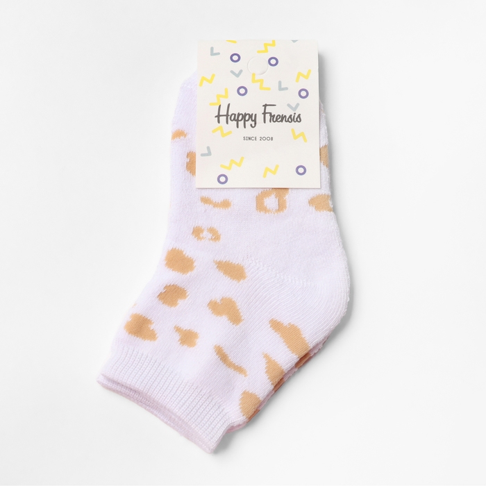 Носки махровые детские, цвет белый/леопард, р-р 18-20 Носки махровые детские, цвет белый/леопард, р-р 18-20