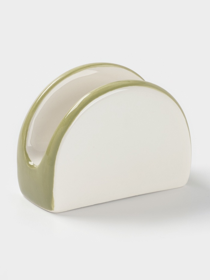 Салфетница Доляна "Цветы" цвет белый  9,5х4,3х7см