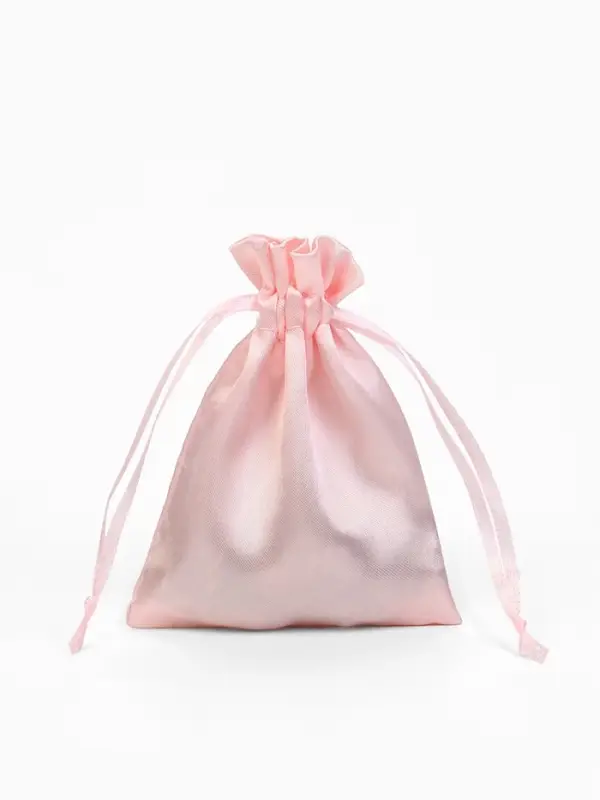 Набор подарочных атласных мешочков 50 шт., 8*10см, цвет светло-розовый (9911259)