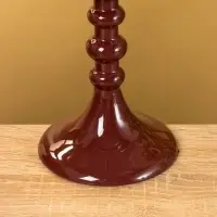 Подсвечник на 1 свечу "Сливовый" 10х10х31 см