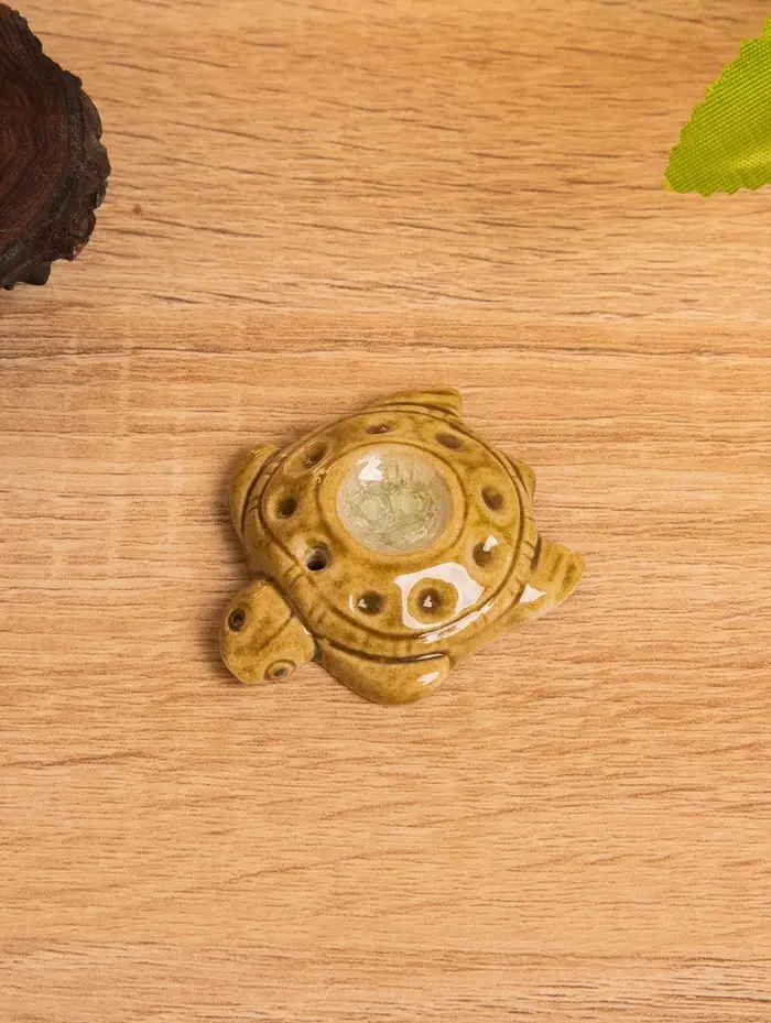 Подставка под благовония "Морская черепашка" керамика, цв. коричневый, 5,5х4,5х1 см