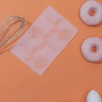 Форма для шоколада &laquo;Розы&raquo;, силикон, 3 ячейки, 19&times;12.5&times;0.1 см, прозрачная