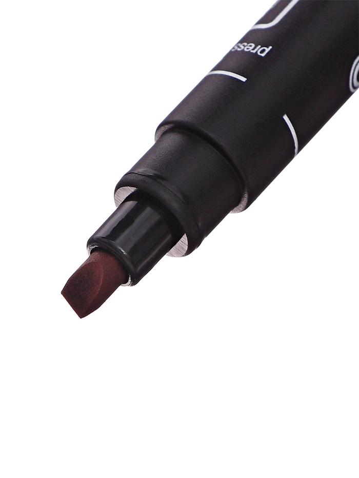 Маркер перманентный скошенный 5.0 мм Centropen 8576, линия 1 - 4.6 мм, цвет чёрный