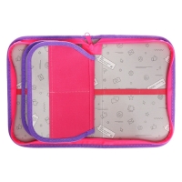 Пенал 3 секции, вкладка внутри, 140 х 210 х 40 мм, тканевый, Calligrata TOP Block "Милый пушистик" Пенал 3 секции, вкладка внутри, 140 х 210 х 40 мм, тканевый, Calligrata TOP Block "Милый пушистик"