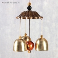 Музыка ветра металл "Бабочка" 3 колокольчика 40 см Музыка ветра металл "Бабочка" 3 колокольчика 40 см