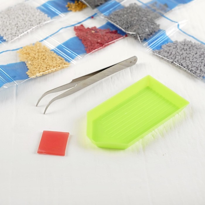 Новогодняя алмазная мозаика с полным заполнением на холсте &laquo;Новый год. Рождественская ночь&raquo;, 22 х 32 см