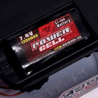 Машинка радиоуправляемая Drift, дрифт, аккумулятор, световые и дымовые эффекты, сменные колеса, цвет красный