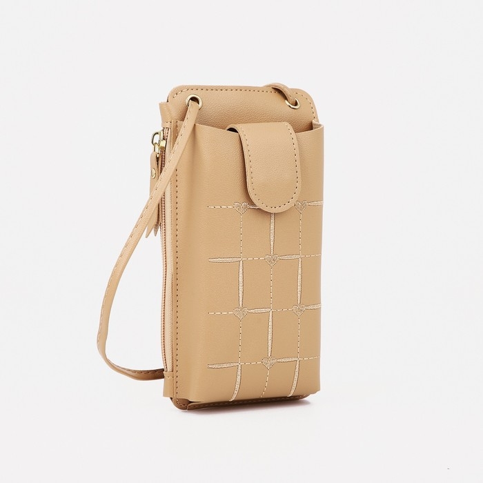 Сумка детская на магните, длинный ремень, цвет бежевый Сумка детская на магните, длинный ремень, цвет бежевый