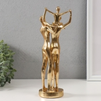 Сувенир полистоун "Вместе" золото 27х10х8 см Сувенир полистоун "Вместе" золото 27х10х8 см