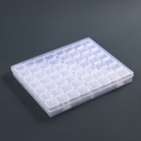 Органайзер для декора, 14 блоков, 4 ячейки, 21 &times; 17,5 &times; 2,7 см, цвет прозрачный