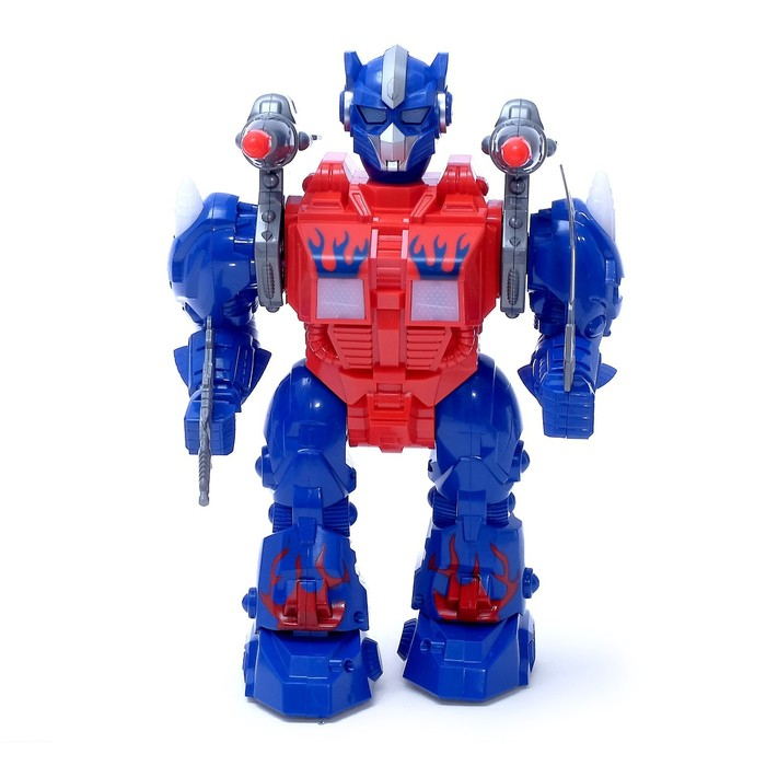 Робот &laquo;Оптимус&raquo;, ходит, стреляет, световые и звуковые эффекты, работает от батареек