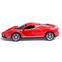 Машина металлическая &laquo;Купе&raquo;, 1:28, световые и звуковые эффекты, открываются двери, цвет красный