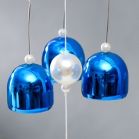 Музыка ветра металл "Рука Фатимы" от сглаза 3 колокольчика 52х6 см