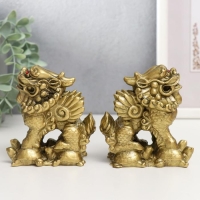 Нэцке полистоун "ПиЯО" под бронзу набор 2 шт 9х5,3х8,5 см Нэцке полистоун "ПиЯО" под бронзу набор 2 шт 9х5,3х8,5 см