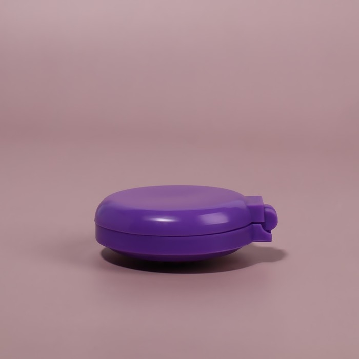 Расчёска массажная, складная, с зеркалом, d = 6 см, цвет МИКС