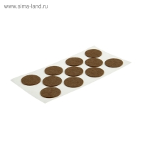 Подпятник войлочный d=40 мм, 11 шт., цвет коричневый Подпятник войлочный d=40 мм, 11 шт., цвет коричневый