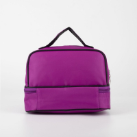 Косметичка, 2 отдела на молниях, цвет фиолетовый Косметичка, 2 отдела на молниях, цвет фиолетовый