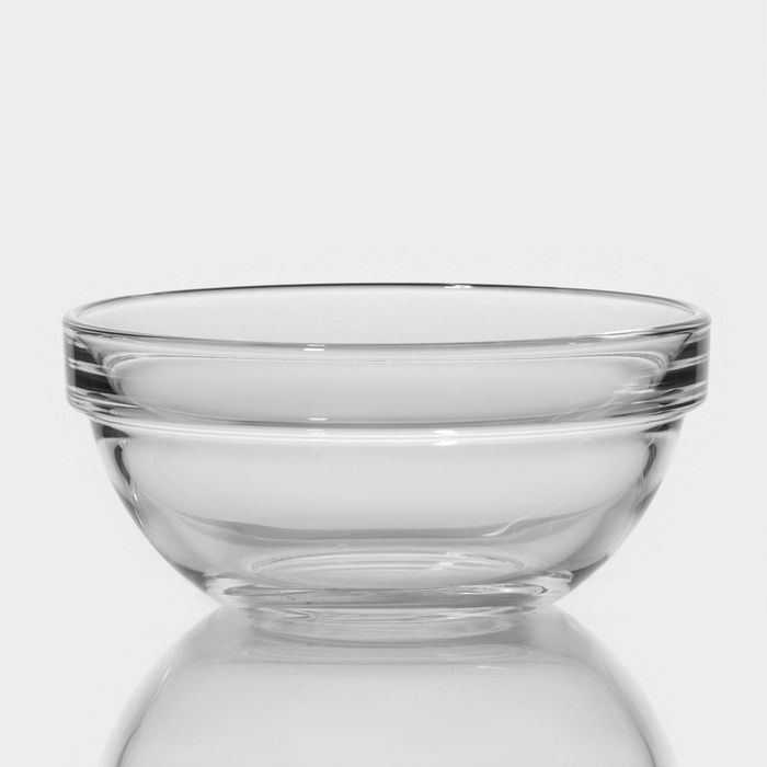 Салатник стеклянный &laquo;Удобное хранение&raquo;, 250 мл, d=12 см, штабелируемый