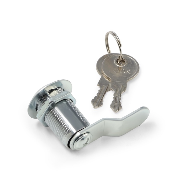 Замок почтовый ТУНДРА LC4, 17х30х50 мм, 2 английских ключа, хром