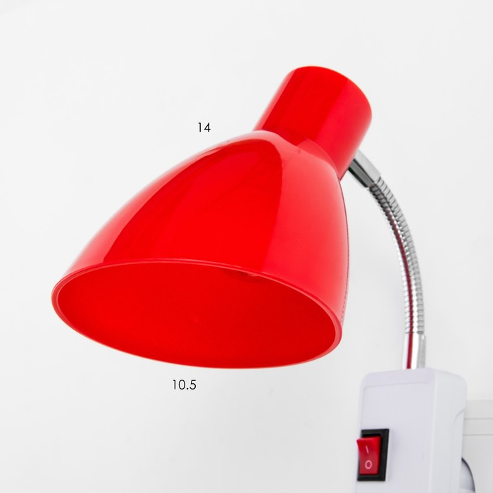 Бра в розетку "Классика" 1х10Вт Е27 красный 10х14,5х25 см