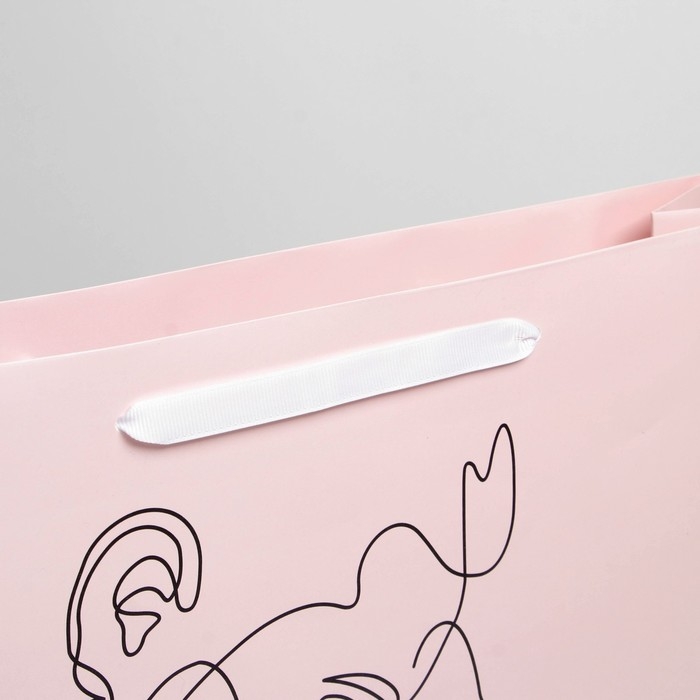 Пакет подарочный ламинированный, упаковка, &laquo;От всего сердца&raquo;, L 40 х 31 х 11,5 см