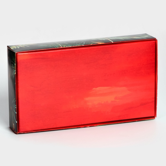 Новый год. Коробка под 8 конфет, 9,8 х 17,7 х 3,5 см, кондитерская упаковка Новый год. Коробка под 8 конфет, 9,8 х 17,7 х 3,5 см, кондитерская упаковка