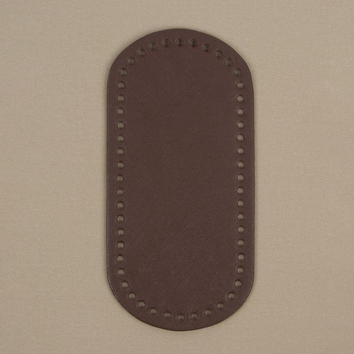 Донце для сумки, овальное, 25 &times; 12 &times; 0,3 см, цвет коричневый