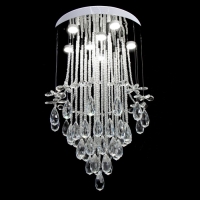 Светильник каскад "Алетта" 7xLED хром 50х50х86см BayerLux